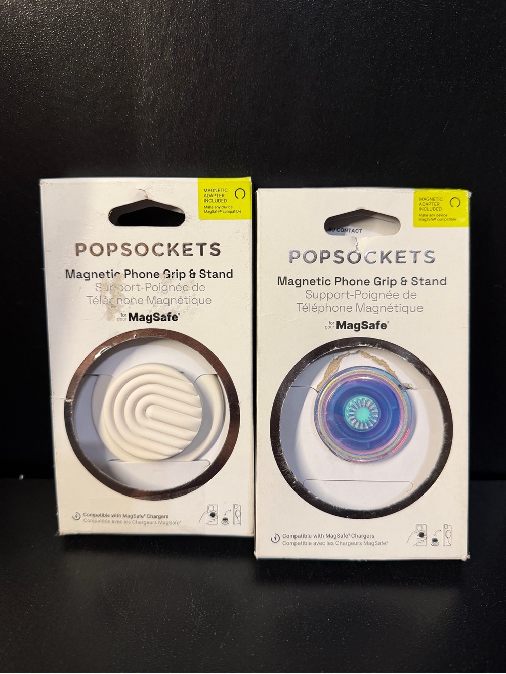 NIB PopSockets Magnetic Phone Grip & Stand Bundle Set MagSafe Grooves Kaleidosco